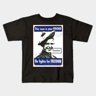 Vintage WWII Poster Kids T-Shirt